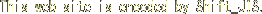 This web site is encoded by Shift_JIS.